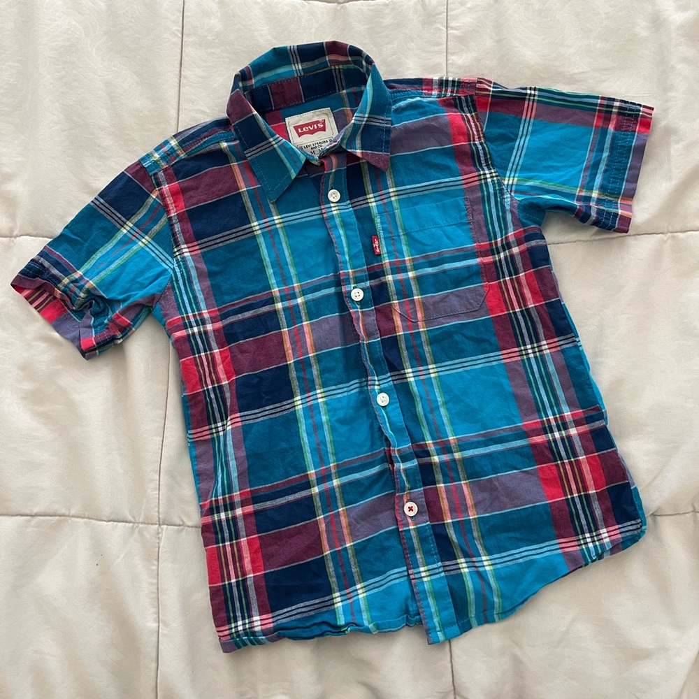 Boys Levi Short Sleeved Button Up 6
